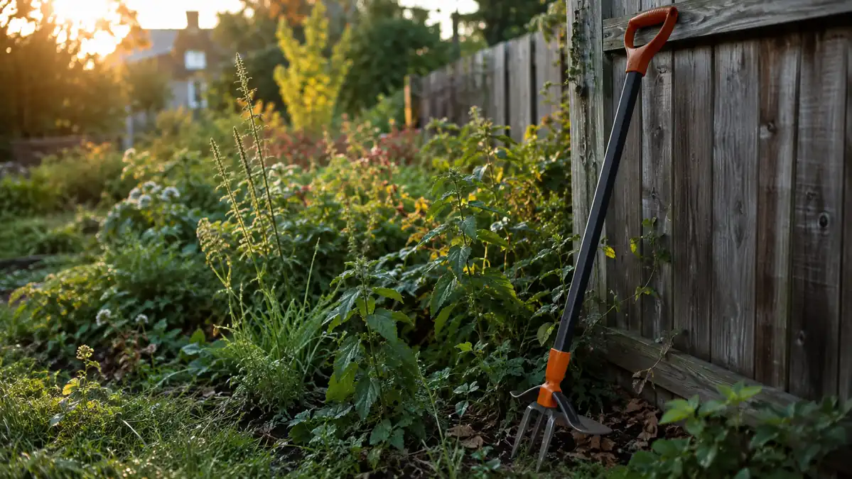 How to Clear a Weedy Bed Fast With a Stand-Up Weeder Before Work