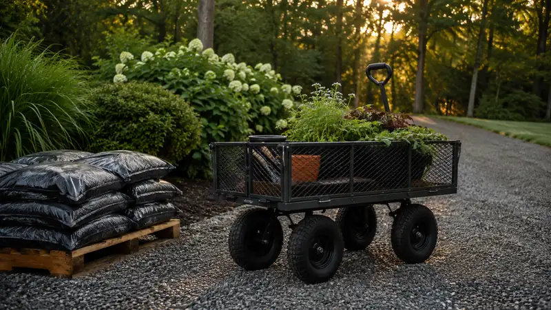 How to Haul Mulch, Soil, and Firewood Fast With a Garden Cart